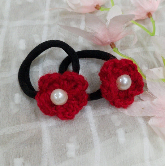 Red Crochet Rubberband